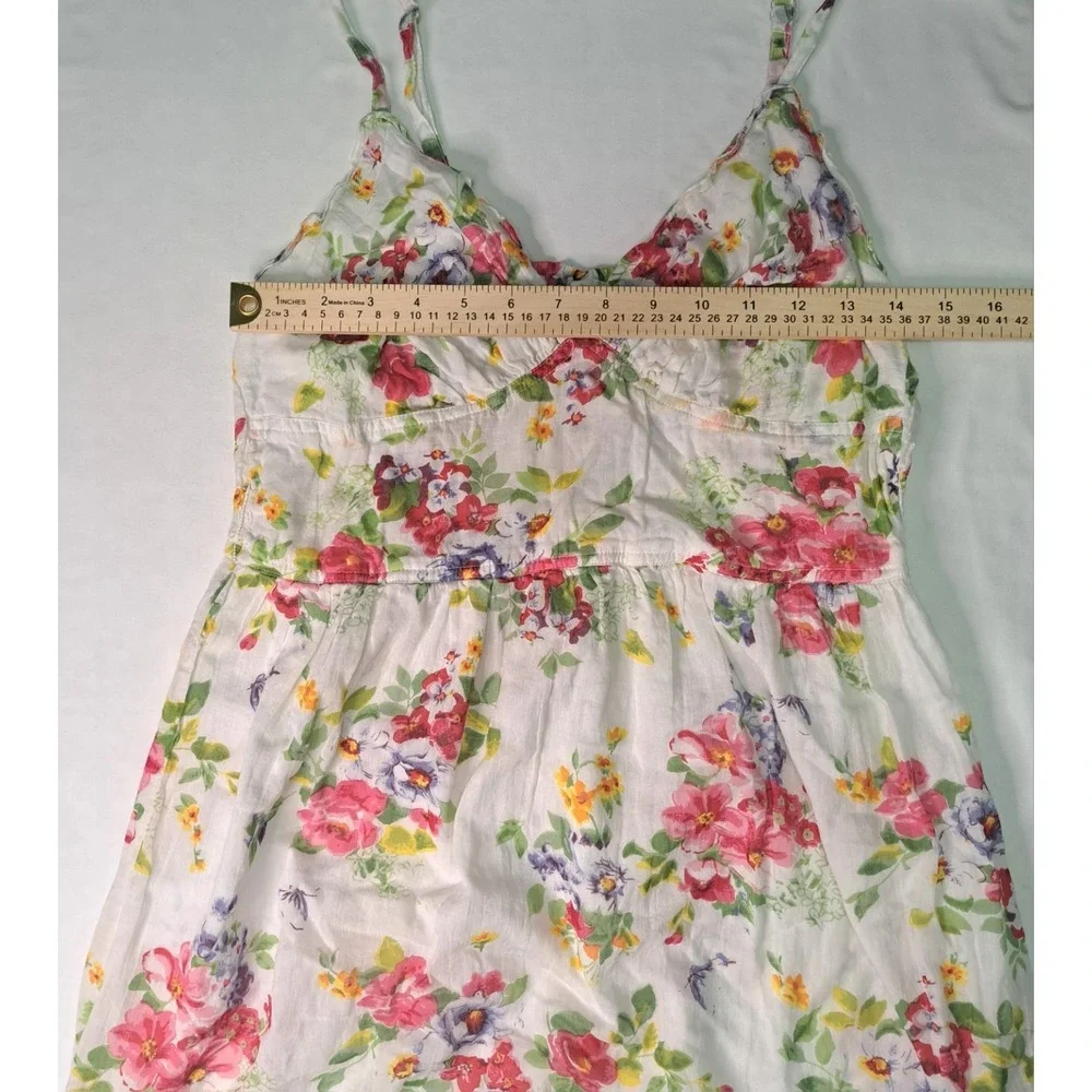Passport Vtg Babydoll Mini Sundress Sz Lg y2k Coachella‎ Coquette Fairy Cottage